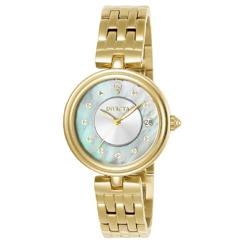 Floral strap watches-Invicta Women's 22962 Gabrielle Union Gold-tone Stainless Steel Watch