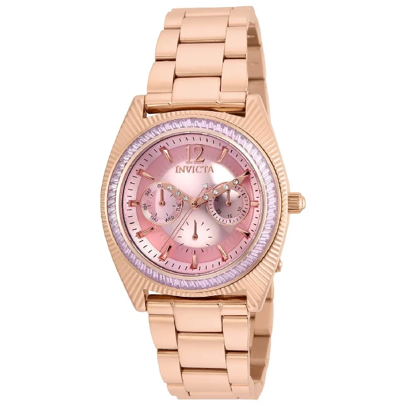 Classic slim watches-Invicta Women's 23464 Wildflower Rose-Tone Stainless Steel Watch