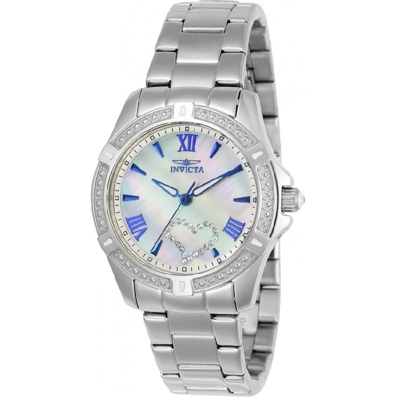 Oval gem watches-Invicta Women's 23655 Angel Stainless Steel Watch