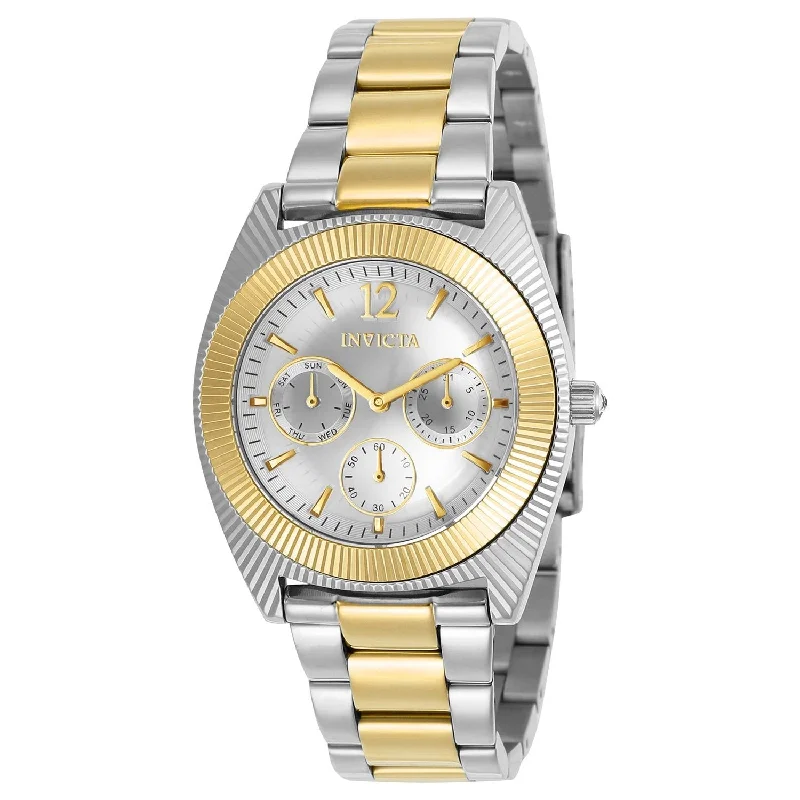 Bright dial watches-Invicta Women's 23752 Angel Gold-Tone and Silver Stainless Steel Watch