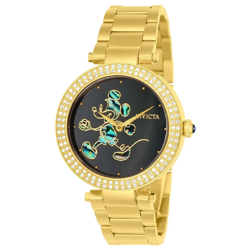 Gold bracelet watches-Invicta Women's 23789 Disney Gold-Tone Stainless Steel Watch