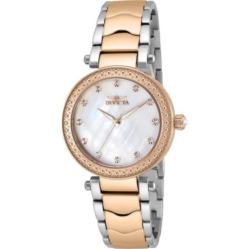 Sustainable watches-Invicta Women's 23966 Wildflower Rose-Tone and Silver Stainless Steel Watch