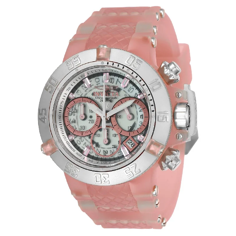 Sleek quartz watches-Invicta Women's 24381 Subaqua Noma III Pink Silicone Watch