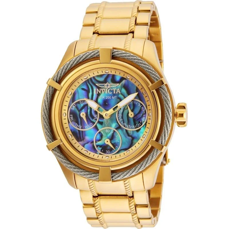 Classic round watches-Invicta Women's 24452 Bolt Gold-Tone Stainless Steel Watch