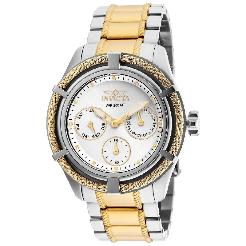 Luxury diamond watches-Invicta Women's 24455 Bolt Gold-Tone and Silver Stainless Steel Watch