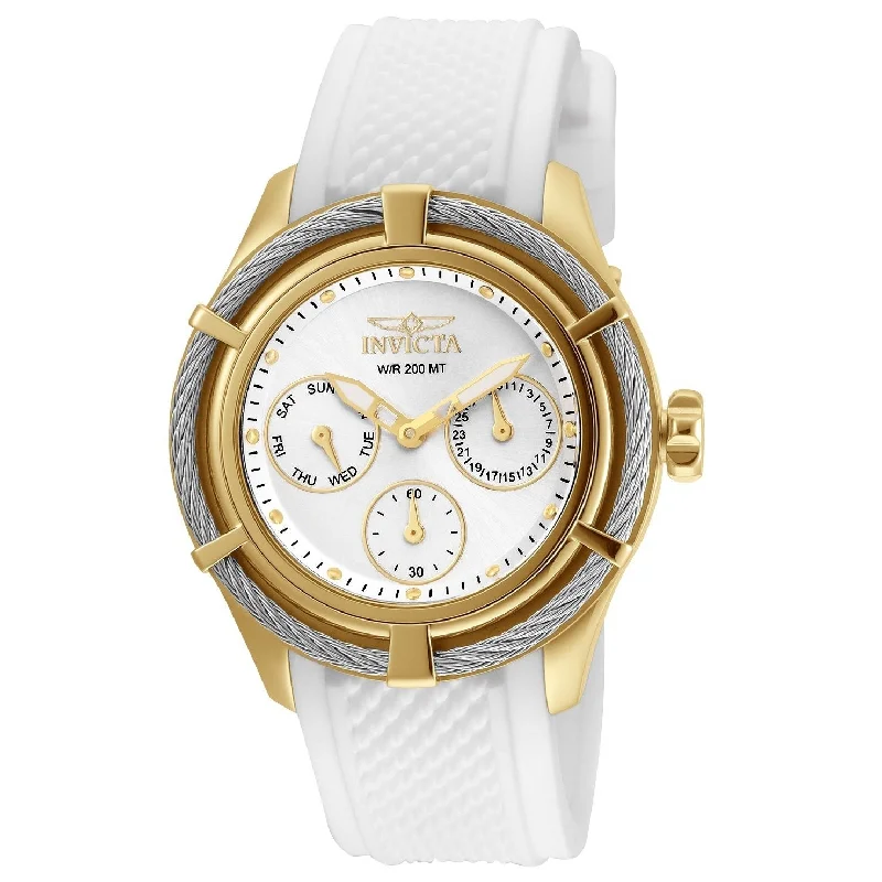 Matte black watches-Invicta Women's 24456 Bolt White Silicone Watch