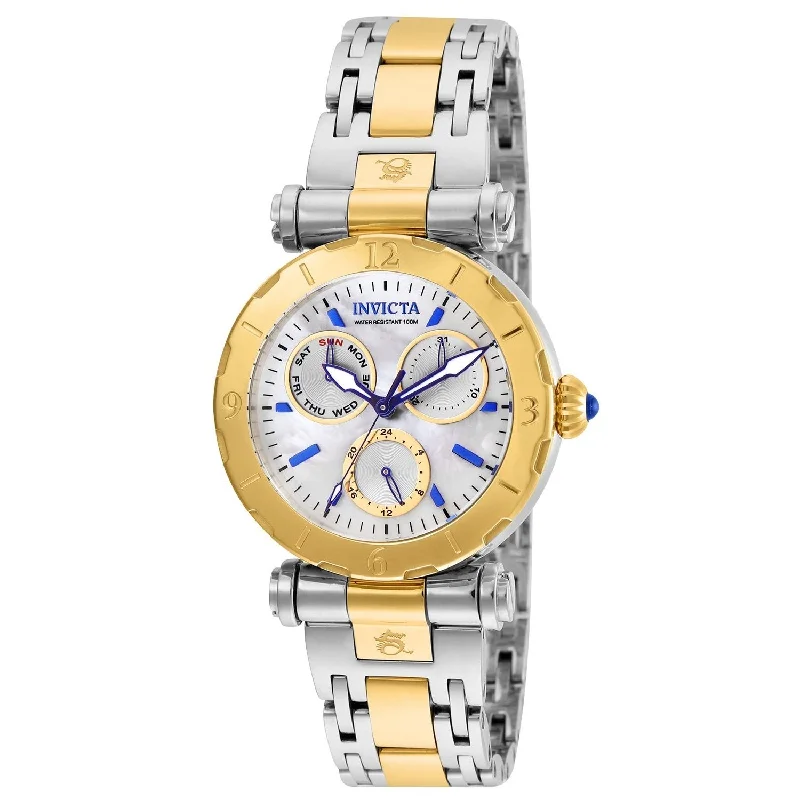 Wooden band watches-Invicta Women's 24464 Subaqua Gold-Tone and Silver Stainless Steel Watch