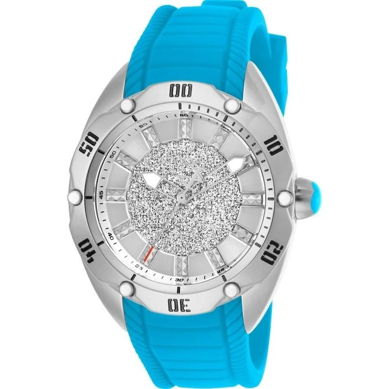 Gold tone watches-Invicta Women's 26152 Venom Blue Silicone Watch