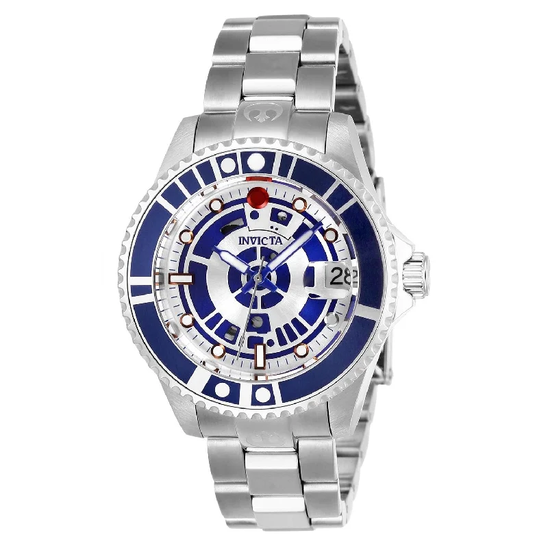 Bold bezel watches-Invicta Women's 26165 Star Wars R2-D2 Stainless Steel Watch