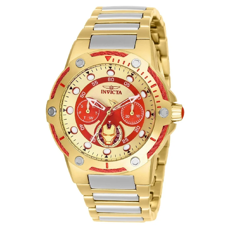 Vintage leather watches-Invicta Women's 26985 Ironman Gold-Tone and Silver Stainless Steel Watch