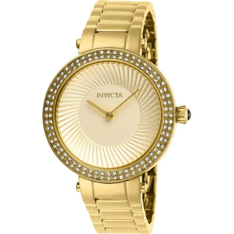 Diamond bezel watches-Invicta Women's 27005 Specialty Gold-Tone Stainless Steel Watch