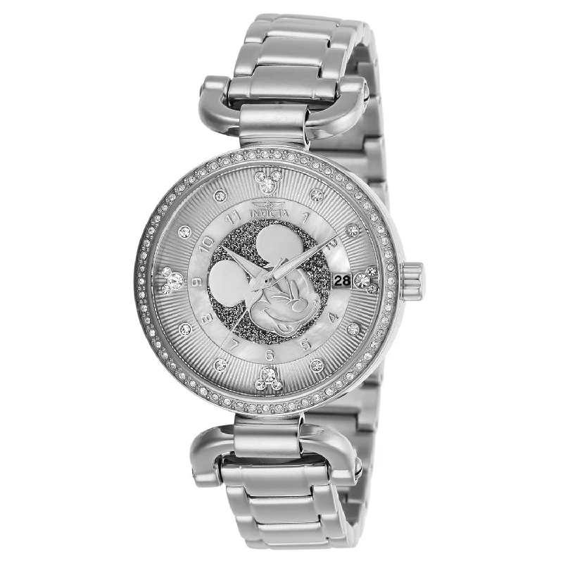 Sapphire dial watches-Invicta Women's 27293 Disney Mickey Mouse Stainless Steel Watch