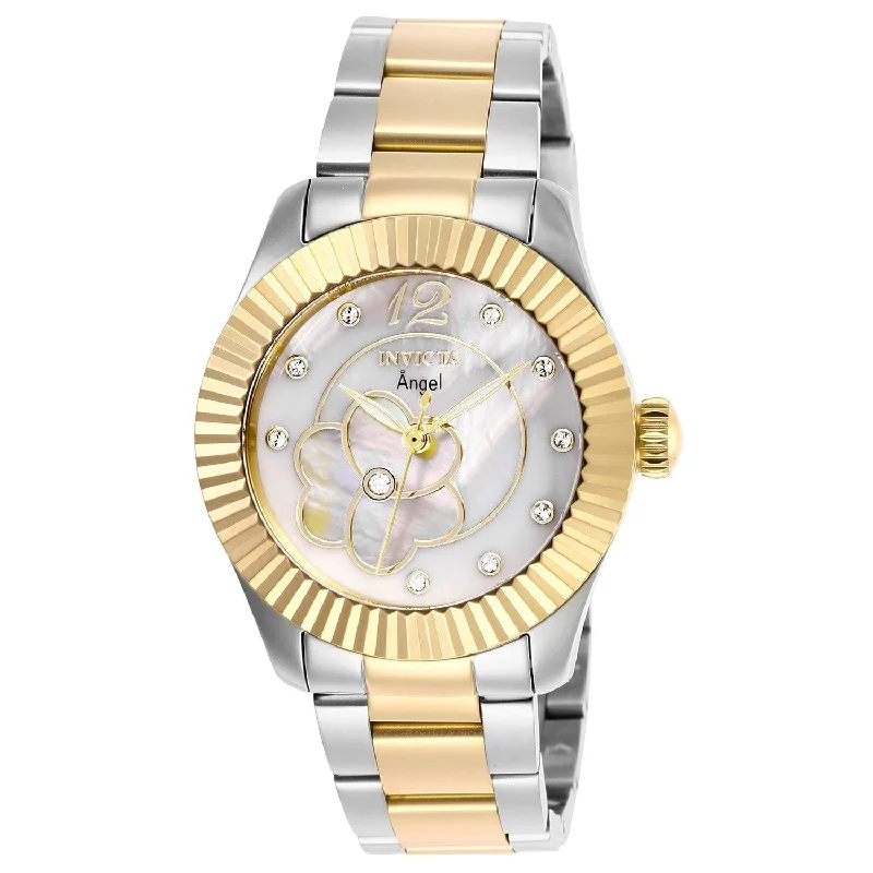 Vintage-inspired watches-Invicta Women's 27441 Angel Gold-Tone and Silver Stainless Steel Watch