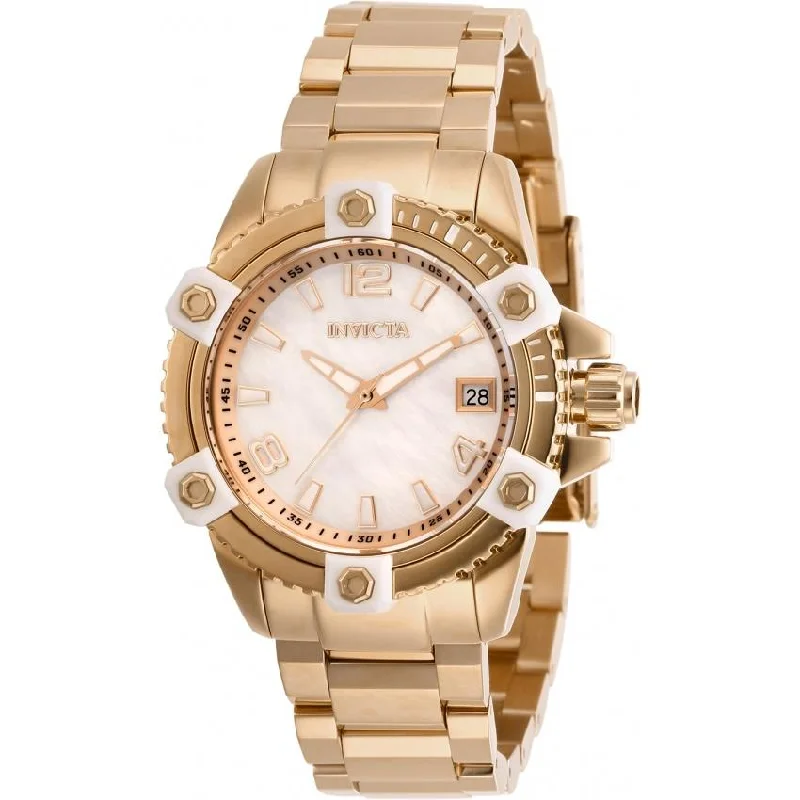 Elegant slim watches-Invicta Women's 27884 Pro Diver Rose-Tone Stainless Steel Watch