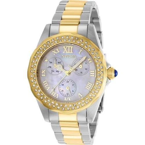 Sporty chronograph watches-Invicta Women's 28437 Angel Stainless Steel Watch