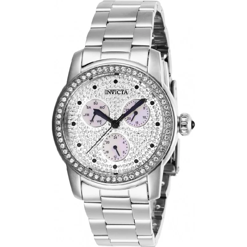 Everyday quartz watches-Invicta Women's 28466 Angel Stainless Steel Watch