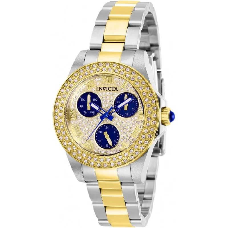 Rose gold face watches-Invicta Women's 28476 Angel Stainless Steel Watch