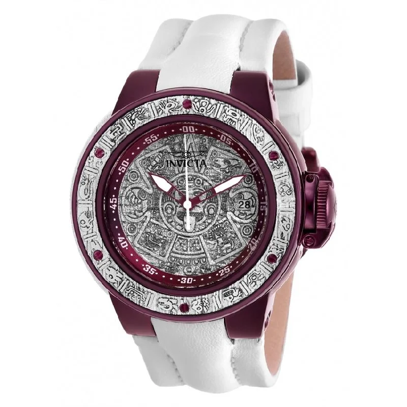 Artistic strap watches-Invicta Women's 28544 Subaqua White Leather Watch