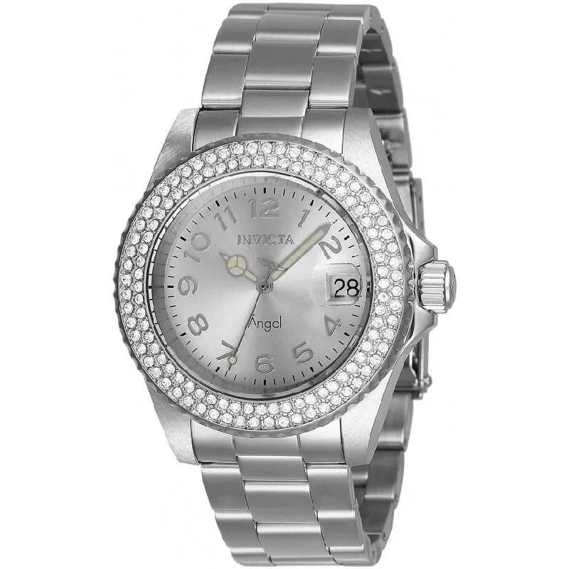 Quartz movement watches-Invicta Women's 28672 Angel Invicta Connection Stainless Steel Watch