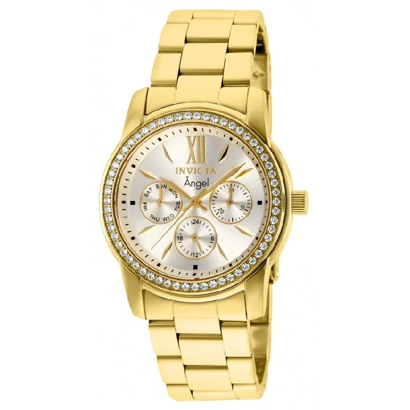 Lightweight face watches-Invicta Women's 28688 Angel Invicta Connection Gold-Tone Stainless Steel Watch