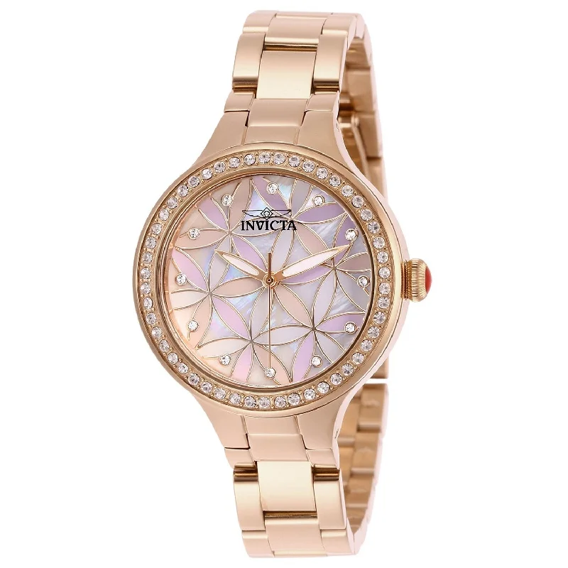 Rose gold strap watches-Invicta Women's 28824 Rose-Tone Stainless Steel Watch