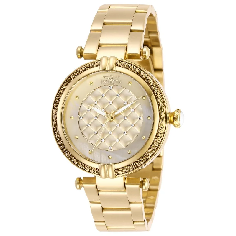 Wooden band watches-Invicta Women's 28927 Bolt Gold-Tone Stainless Steel Watch