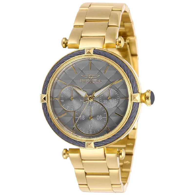 Classic leather watches-Invicta Women's 28958 Bolt Gold-Tone Stainless Steel Watch