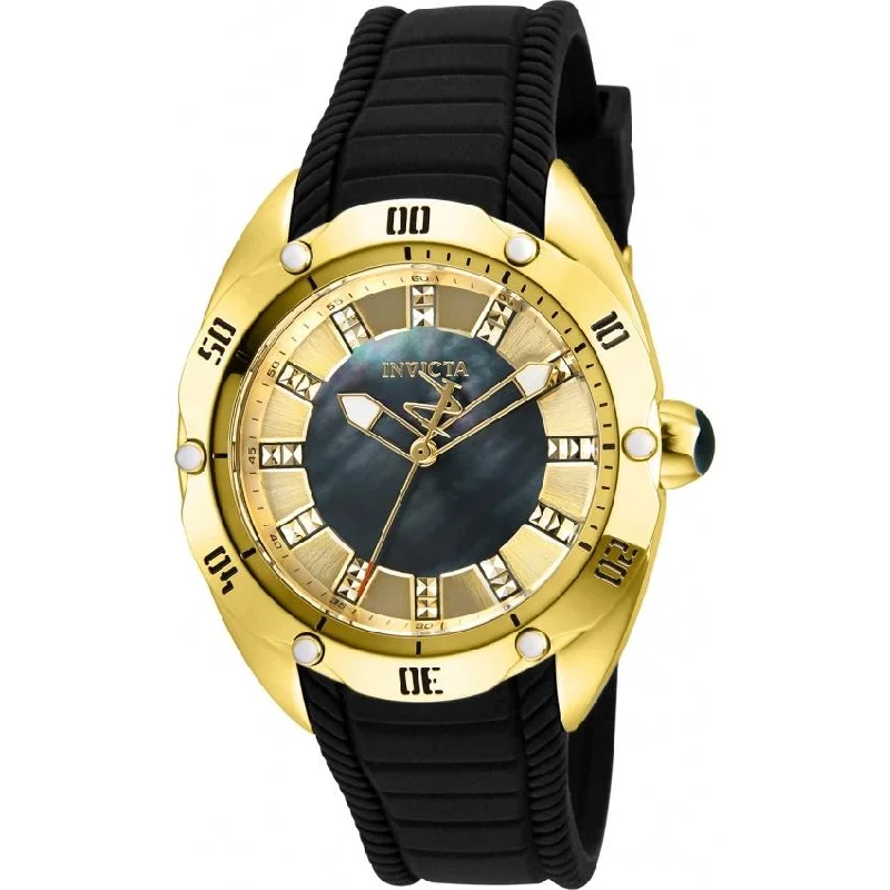 Oval face watches-Invicta Women's 29006 Venom Black Silicone Watch