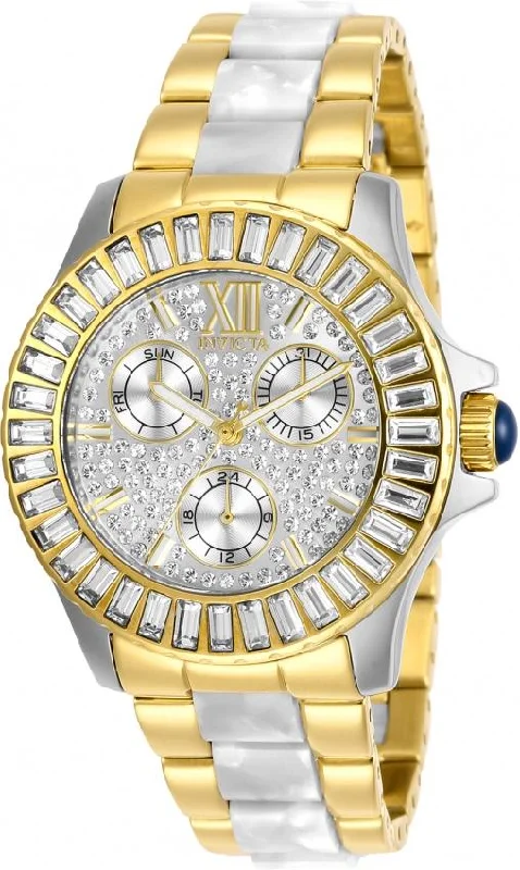 Petite quartz watches-Invicta Women's 29105 Angel Two-Tone Silver Watch