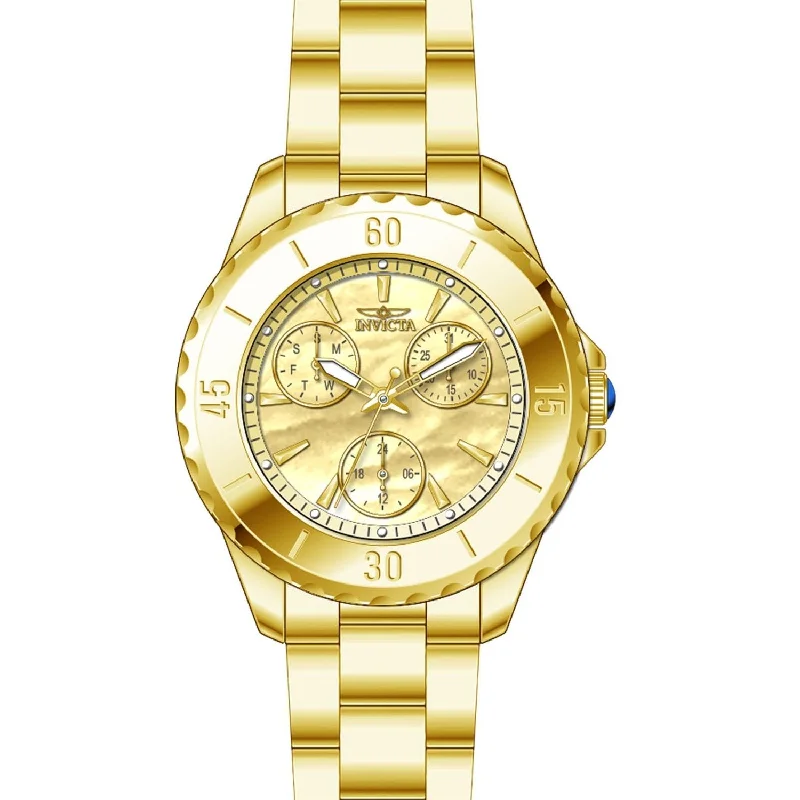 Gold tone watches-Invicta Women's 29107 Angel Gold-Tone Stainless Steel Watch