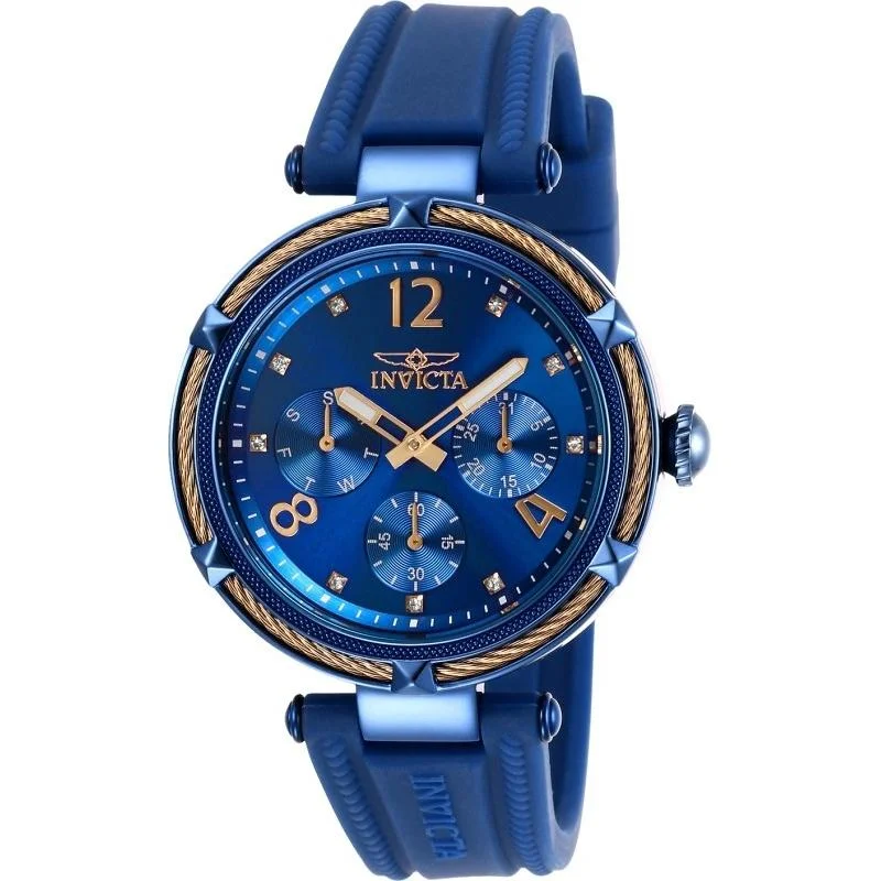 Chic analog watches-Invicta Women's 29140 Blue Silicone Watch