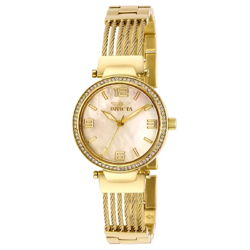 Elegant square watches-Invicta Women's 29143 Bolt Gold-Tone Stainless Steel Watch