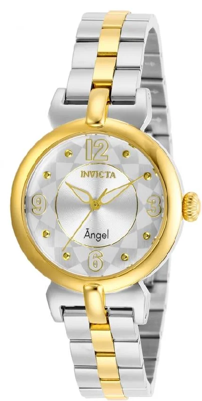 Oval gem watches-Invicta Women's 29147 Angel Two-Tone Silver Watch