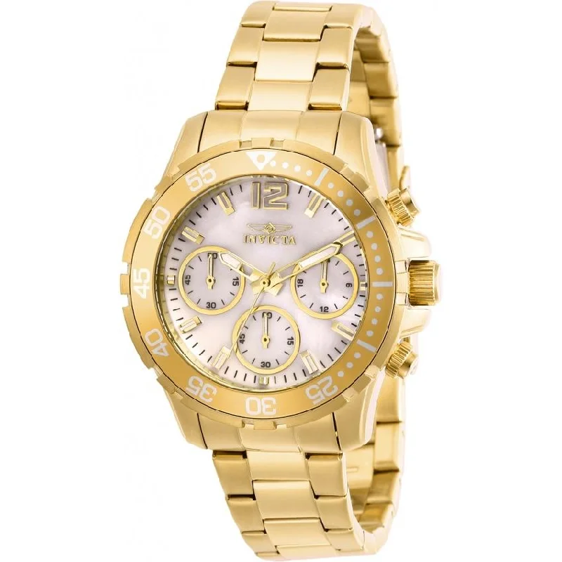 Classic leather watches-Invicta Women's 29456 Pro Diver Gold-Tone Stainless Steel Watch