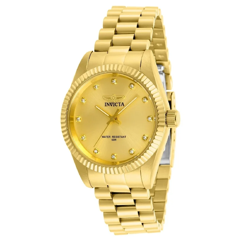 Oval face watches-Invicta Women's 29510 Specialty Gold-Tone Stainless Steel Watch