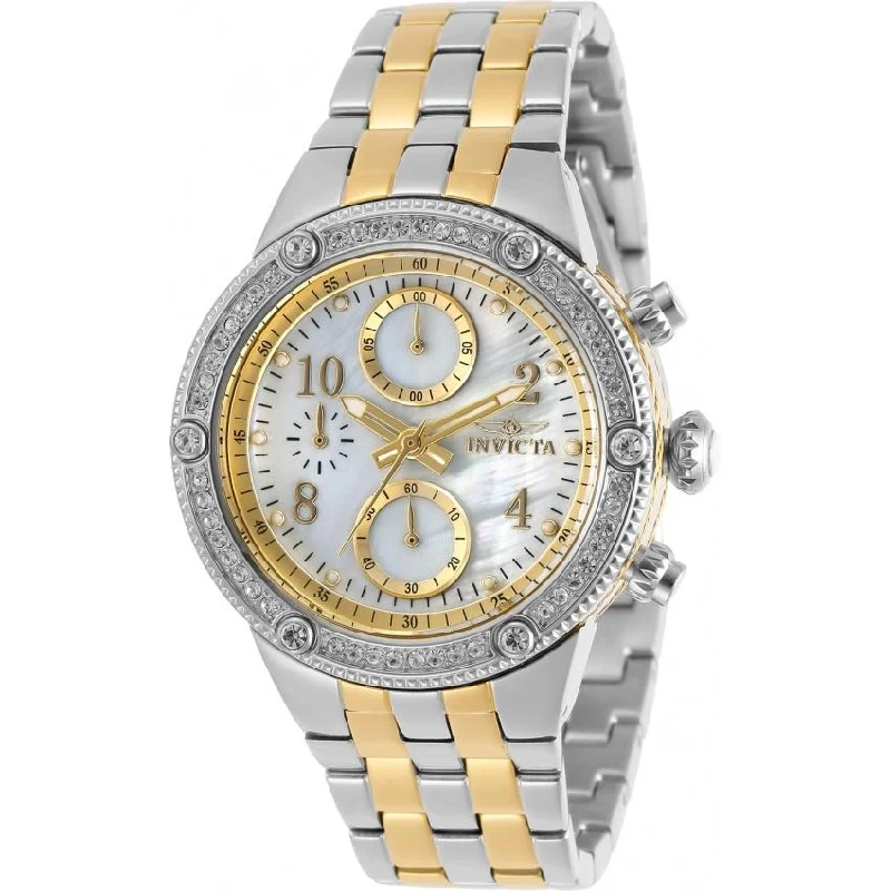 Crystal bezel watches-Invicta Women's 29529 Angel Gold-Tone Stainless Steel Watch