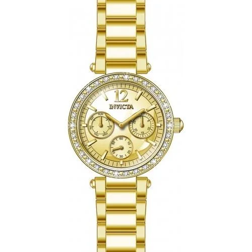 Bold bezel watches-Invicta Women's 29929 Angel Gold-Tone Stainless Steel Watch