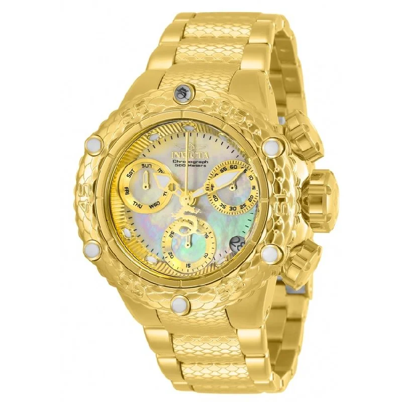 Gem encrusted watches-Invicta Women's 30156 Subaqua Gold-Tone Stainless Steel Watch