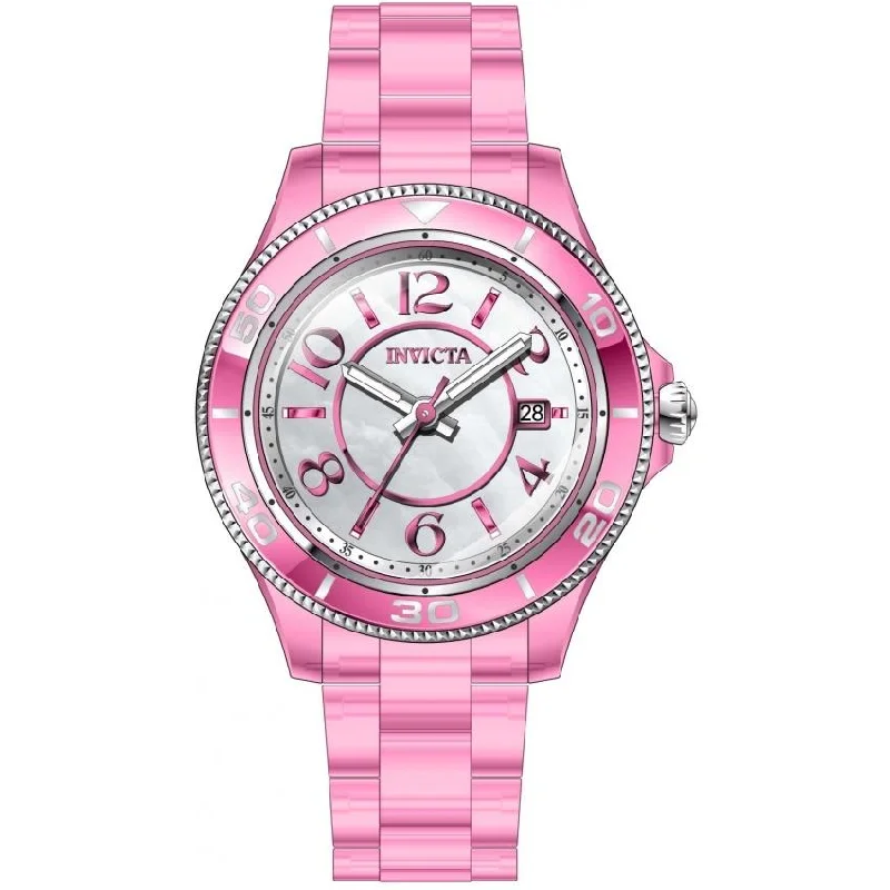 Textured band watches-Invicta Women's 30353 Anatomic Plastic Watch