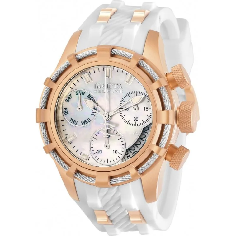 Lightweight face watches-Invicta Women's 30534 Reserve Bolt White Silicone Watch