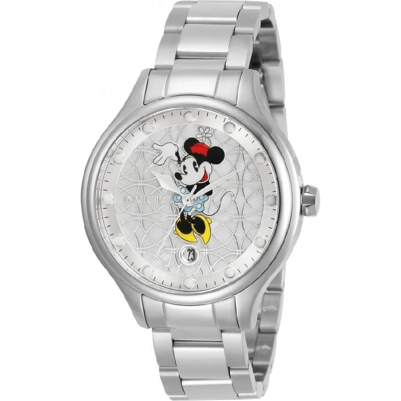 Minimalist silver watches-Invicta Women's 30686 Disney Stainless Steel Watch