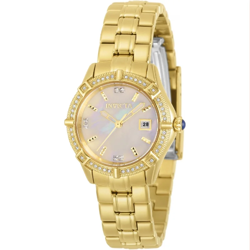 Vibrant face watches-Invicta Women's 31372 Angel Gold-Tone Stainless Steel Watch