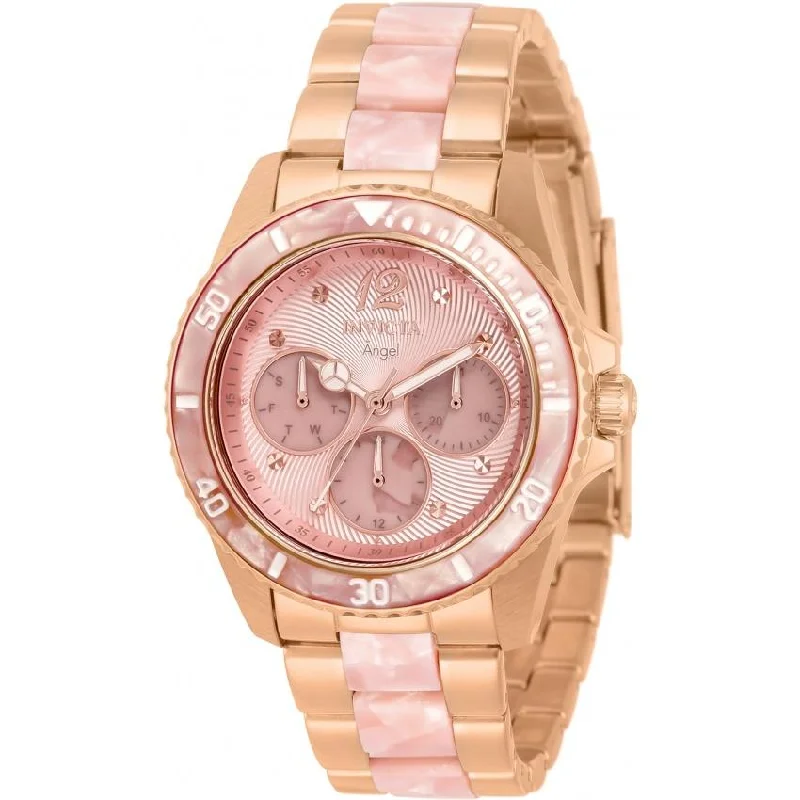 Sport chronograph watches-Invicta Women's 32534 Angel Rose-Tone Stainless Steel Watch