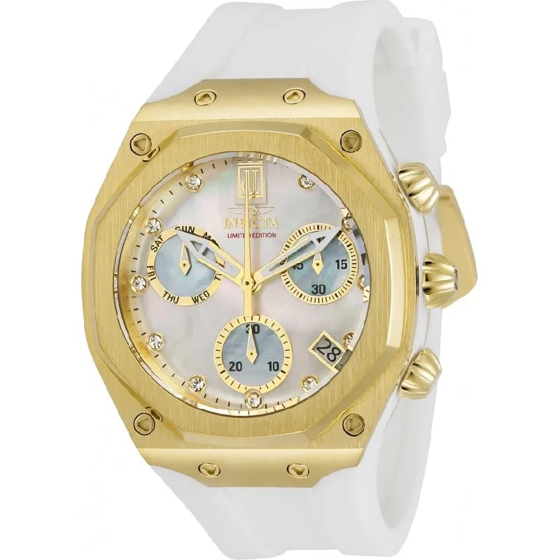 Quartz movement watches-Invicta Women's 32605 Jason Taylor White Silicone Watch